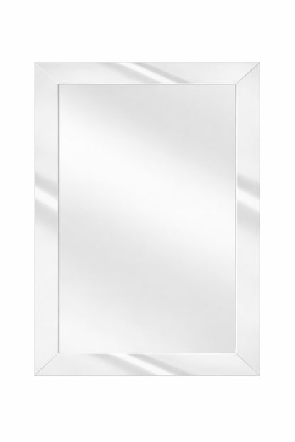 Home Decorators Collection 24 in W x 36 in H Rectangular Plastic Framed Wall Bathroom Vanity Mirror in Silver Screws Not Included