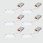 Juno Contractor Select WF6 6 in Selectable CCT Ultra Slim Canless Integrated LED White Recessed Light Trim 6 Pack WF6 SWW5 90CRI CP6 MW M2