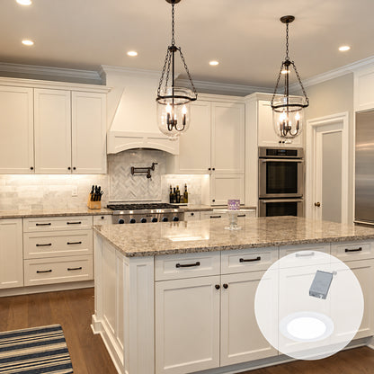 Juno Contractor Select WF6 6 in Selectable CCT Ultra Slim Canless Integrated LED White Recessed Light Trim 6 Pack WF6 SWW5 90CRI CP6 MW M2