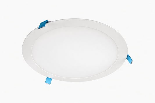 HALO HLB12 12 in Selectable CCT and Lumens Canless Integrated LED White Recessed Light Downlight Trim with Junction Box