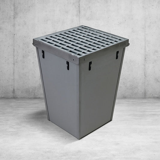Deep Series 18 in. L x 18 in. W x 24 in. H Catch Basin with Class A Galvanized Steel Grate