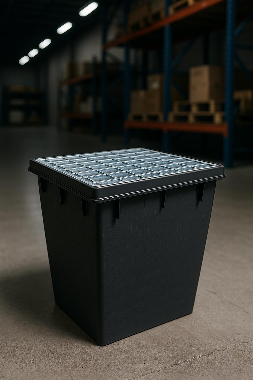 Deep Series 18 in. L x 18 in. W x 24 in. H Catch Basin with Class A Galvanized Steel Grate