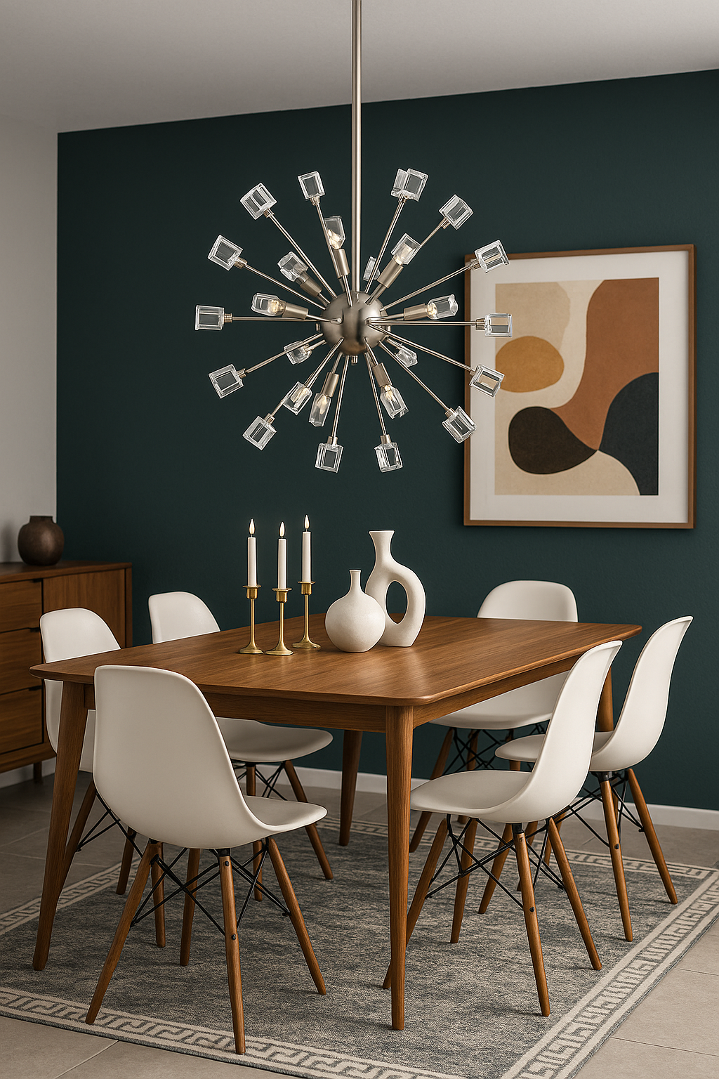Home Decorators Collection Kimberly 9 Light Crystal and Brushed Nickel Sputnik Chandelier P579MH BNK/316723333 92903946325 Home Decorators Collection