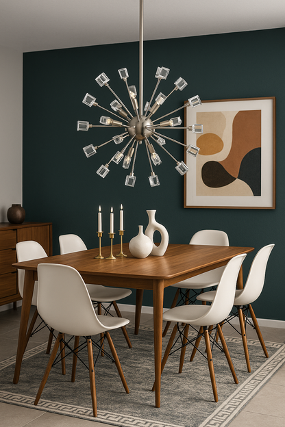 Home Decorators Collection Kimberly 9 Light Crystal and Brushed Nickel Sputnik Chandelier P579MH BNK/316723333 92903946325 Home Decorators Collection