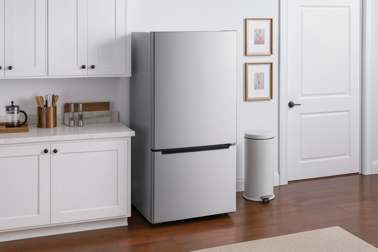 Vissani 18.7 cu. ft. Bottom Freezer Refrigerator in Stainless Steel