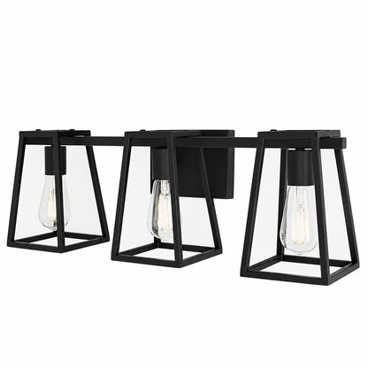 Home Decorators Collection Hazel Heights 24 in 3 Light Black Rustic Farmhouse Bathroom Vanity Light KNT1303AX 02