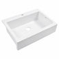 SINKOLOGY Parker 34 in 1 Hole Quick Fit Farmhouse Apron Front Drop In Single Bowl Crisp White Fireclay Kitchen Sink