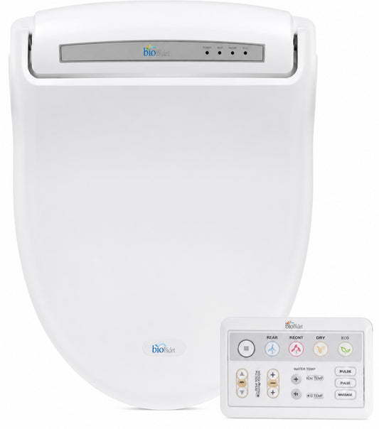 BIO BIDET BB 1000 Supreme Electric Bidet Seat for Round Toilets in White