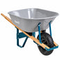 Anvil 6 cu ft Steel Tub Wheelbarrow with Wooden Handles and Pneumatic Tire AWB1006