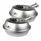 Feit Electric 128 Watt Integrated Led Stainless Steel Dusk To Dawn Photocell Sensor Security Outdoor Wall Mount Area Light 2 Pack