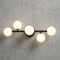 Artika Bloom 27 in 5 Light Black LED Modern Bath Vanity Light Bar for Bathroom with Frosted Glass Shades VAN BL MB/317296895 846979034109 Artika