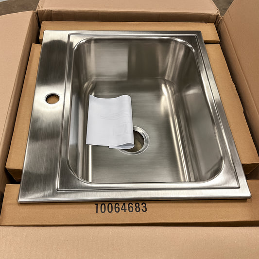 Elkay Parkway 25 in. Drop-in Single Bowl 20-Gauge Stainless Steel Kitchen Sink Only
