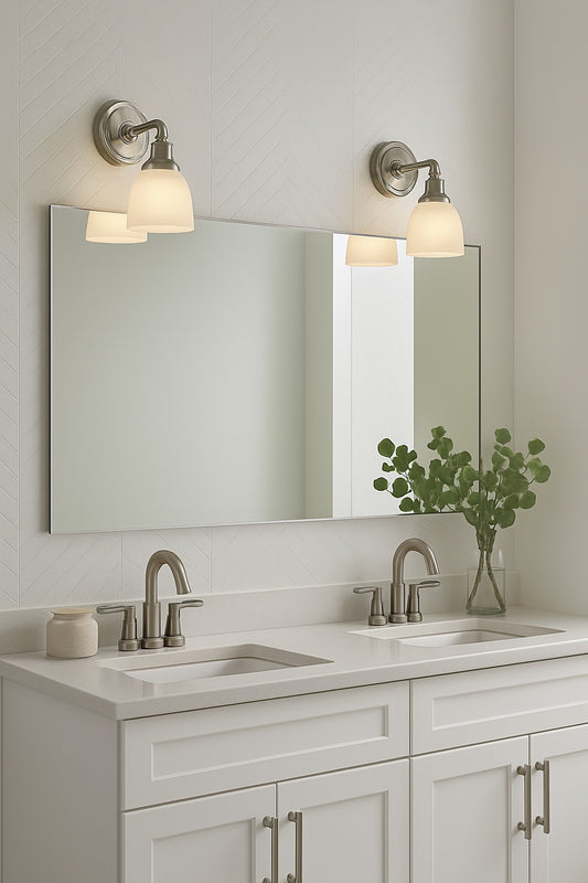 KOHLER Devonshire 1 Light Polished Chrome Indoor Bathroom Wall Sconce, Position Facing Up or Down, UL Listed