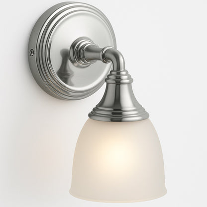 KOHLER Devonshire 1 Light Polished Chrome Indoor Bathroom Wall Sconce, Position Facing Up or Down, UL Listed