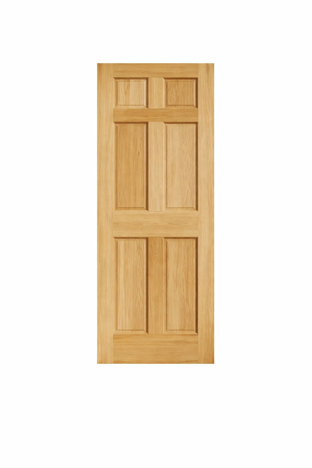 eightdoors 28 in x 80 in x 1 3 8 in 6 Panel Solid Care Clear Solid Core Unfinished Pine Wood Interior Door Slab