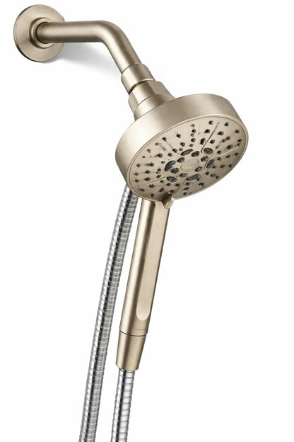 Kohler Lively 4 Spray Patterns Wall Mount 4 312 In Handheld Shower Head In Vibrant Brushed Nickel