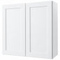 Hampton Bay Avondale 30 in W x 12 in D x 30 in H Ready to Assemble Plywood Shaker Wall Kitchen Cabinet in Alpine White W3030