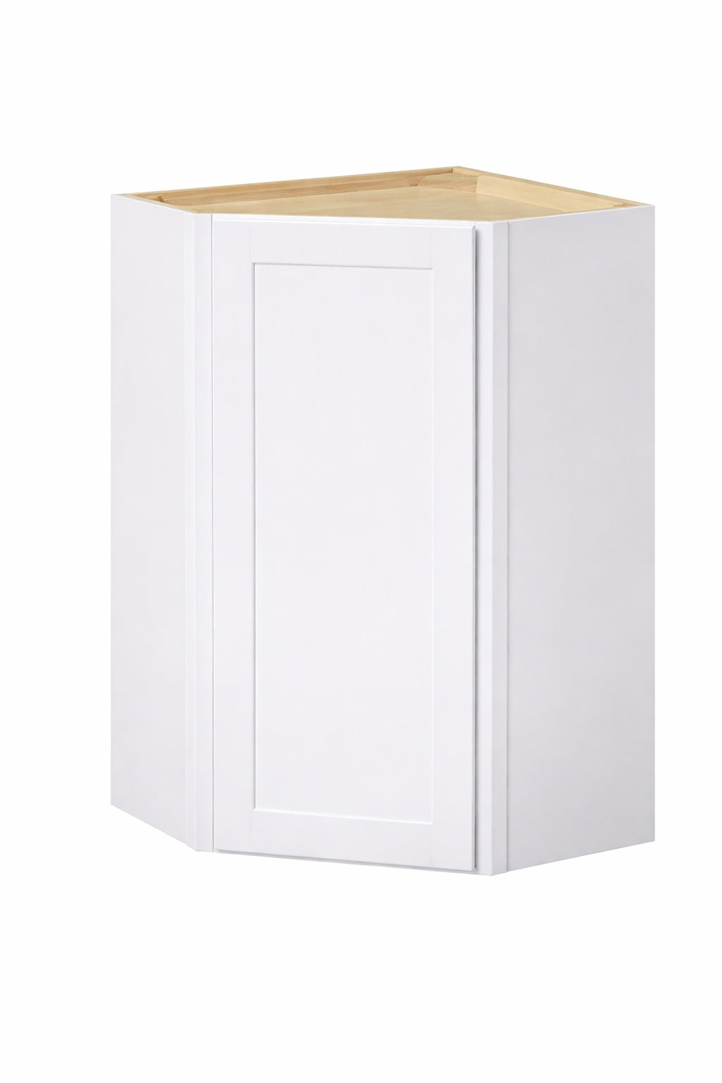 Hampton Bay Avondale 24 In W X 24 In D X 30 In H Ready To Assemble Plywood Shaker Diagonal Corner Kitchen Cabinet In Alpine White