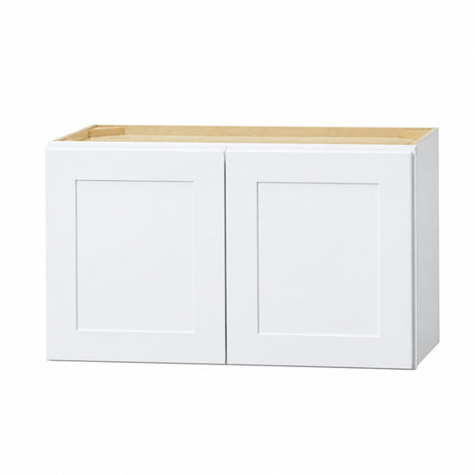 Hampton Bay Avondale 30 in W x 12 in D x 18 in H Ready to Assemble Plywood Shaker Wall Bridge Kitchen Cabinet in Alpine White