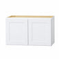 Hampton Bay Avondale 30 in W x 12 in D x 18 in H Ready to Assemble Plywood Shaker Wall Bridge Kitchen Cabinet in Alpine White