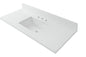 49 In W X 22 In D Quartz Vanity Top In Snow Orchid With White Ceramic Rectangular Single Sink Bt49Bq1388 Rs