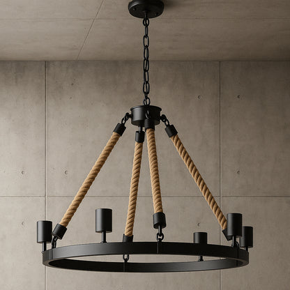 LNC Modern Farmhouse Brown Chandelier 1 Light Black Drum Mini Island Pendant light with Seeded Glass Shades 3IQUQNHD13508M6/317894726 810078492955 LNC