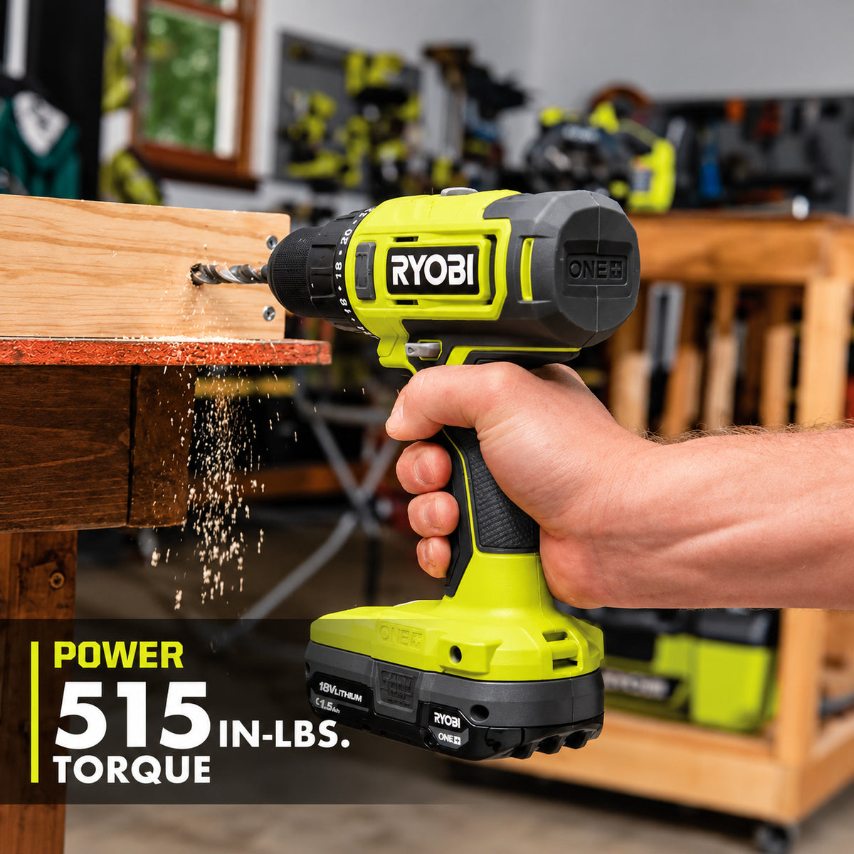 RYOBI ONE 18V Cordless 2 Tool Combo Kit with Drill Driver Impact Driver 2 Compact Batteries and Charger PCL1200K2