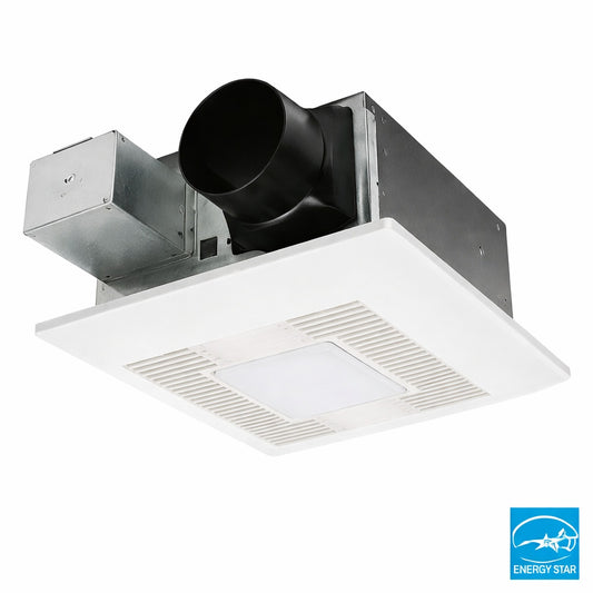 Panasonic WhisperFit DC LED Pick A Flow 50 80 110 CFM ENERGY STAR Quiet Ceiling Bathroom Exhaust Fan Flex Z Fast Install Bracket