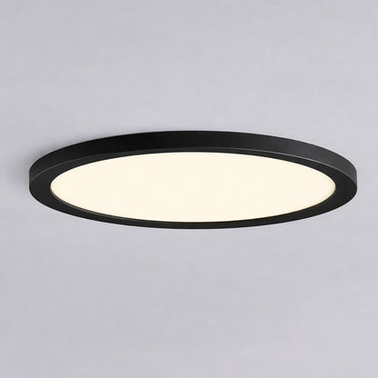 Commercial Electric 15 in Matte Black New Ultra Low Profile Integrated LED Flush Mount 5CCT 2 Pack