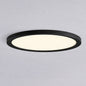 Commercial Electric 15 in Matte Black New Ultra Low Profile Integrated LED Flush Mount 5CCT 2 Pack