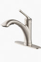 Glacier Bay Hemming Single Handle Pull Out Sprayer Kitchen Faucet Deckplate Included in Spot Resist Stainless Steel