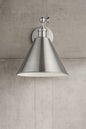 Lighting Salem 1 Light Brushed Nickel Wall Sconce with Brushed Nickel Metal Shade 4198101 962