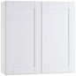 MILL'S PRIDE Richmond Verona White Plywood Shaker Stock Ready to Assemble Wall Kitchen Cabinet Soft Close 24 in W x 12 in D x 36 in H