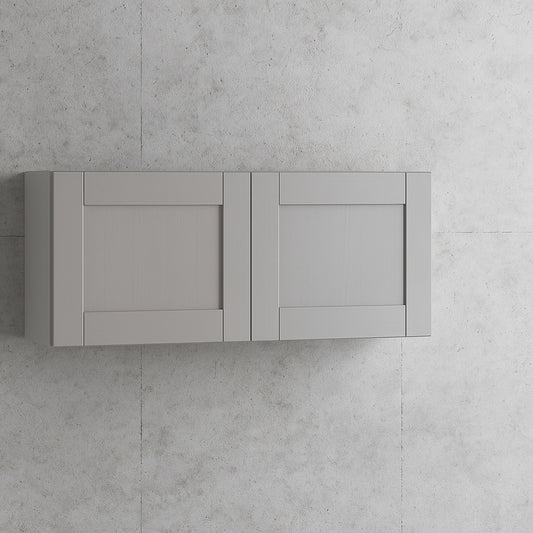 Richmond Vesuvius Gray Plywood Shaker Ready to Assemble Wall Kitchen Laundry Cabinet Sft Cls 24 in W x 12 in D x 12 in H