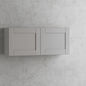 Richmond Vesuvius Gray Plywood Shaker Ready to Assemble Wall Kitchen Laundry Cabinet Sft Cls 24 in W x 12 in D x 12 in H