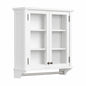 Alaterre Furniture Dorset Bath 27 in W x 8 in D x 29 in H White Pine Wall Mounted Bath Storage Cabinet with Towel Rod