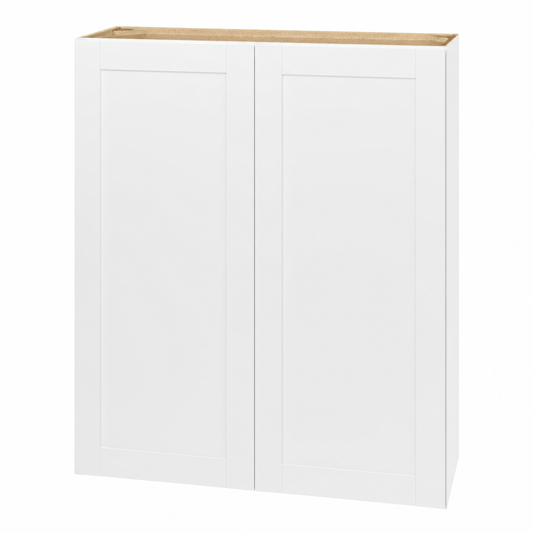 Hampton Bay Avondale 36 in W x 12 in D x 42 in H Ready to Assemble Plywood Shaker Wall Kitchen Cabinet in Alpine White