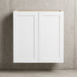 Hampton Bay Avondale 30 in W x 12 in D x 42 in H Ready to Assemble Plywood Shaker Wall Kitchen Cabinet in Alpine White