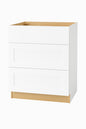 Hampton Bay Avondale 30 in W x 24 in D x 34 5 in H Ready to Assemble Plywood Shaker Drawer Base Kitchen Cabinet in Alpine White