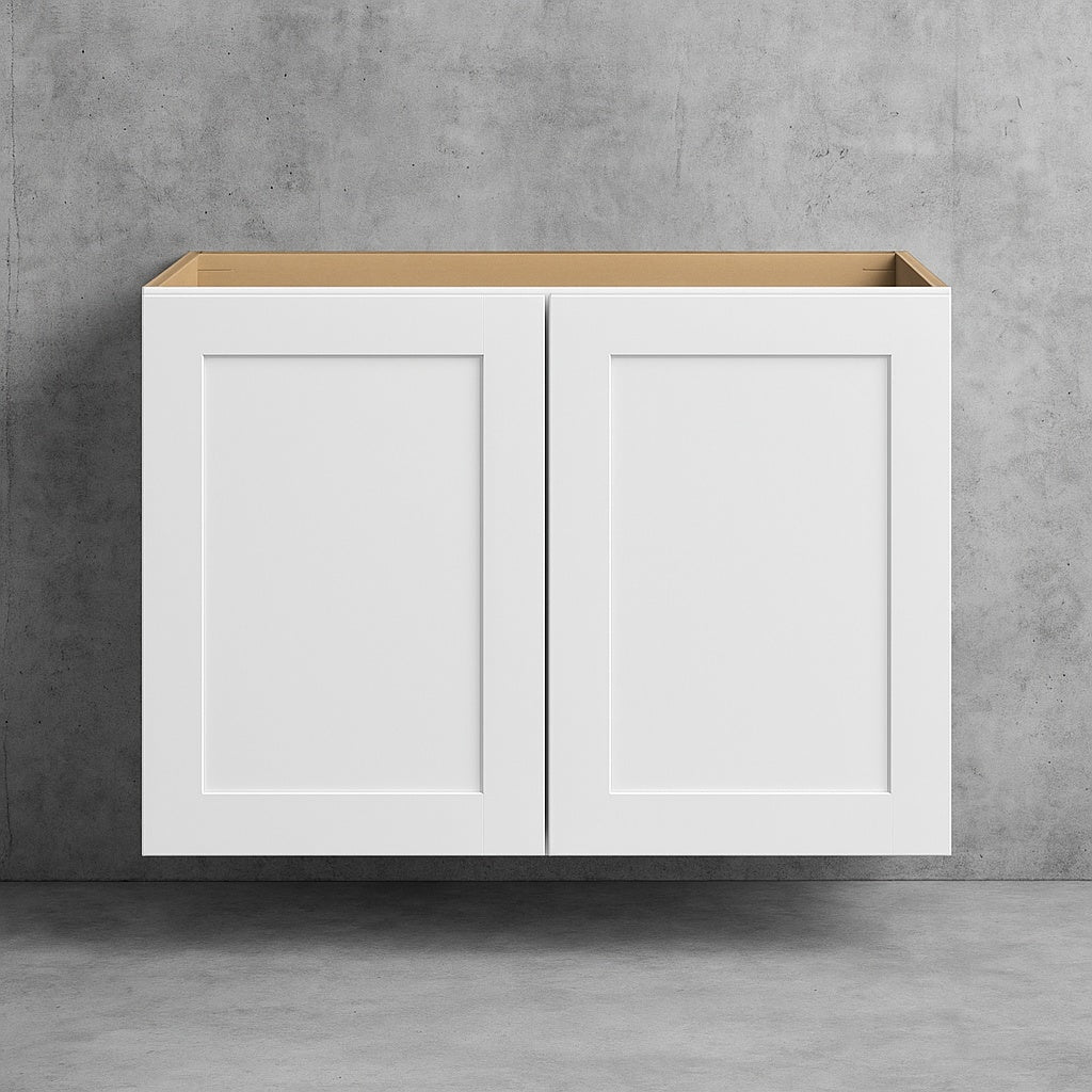 Avondale 30 in. W x 12 in. D x 24 in. H Ready to Assemble Plywood Shaker Wall Bridge Kitchen Cabinet in Alpine White