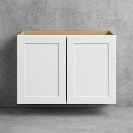 Avondale 30 in. W x 12 in. D x 24 in. H Ready to Assemble Plywood Shaker Wall Bridge Kitchen Cabinet in Alpine White