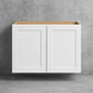 Avondale 30 in. W x 12 in. D x 24 in. H Ready to Assemble Plywood Shaker Wall Bridge Kitchen Cabinet in Alpine White