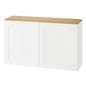 Hampton Bay Avondale 36 in W x 12 in D x 18 in H Ready to Assemble Plywood Shaker Wall Bridge Kitchen Cabinet in Alpine White