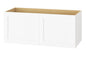 Hampton Bay Avondale 36 in W x 24 in D x 12 in H Ready to Assemble Plywood Shaker Wall Bridge Kitchen Cabinet in Alpine White