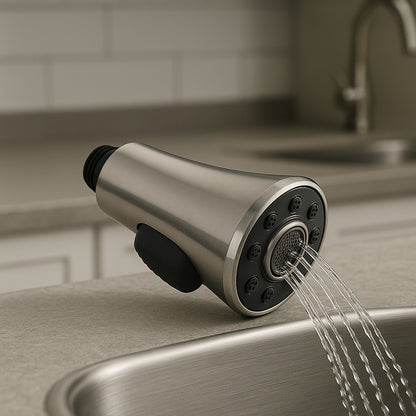 Market Single Handle Pull Down Spray Head in Stainless Steel 864900