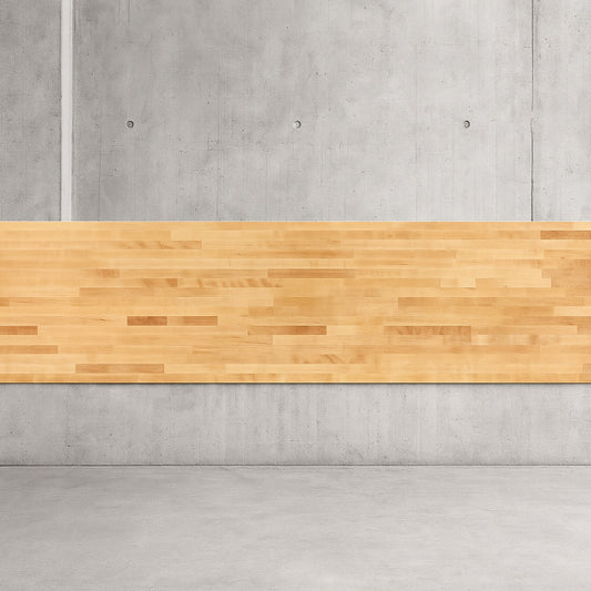 6 ft. L x 39 in. D Finished Engineered Birch Butcher Block Island Countertop