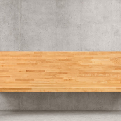 Hampton Bay 8 ft L x 25 in D Finished Engineered Birch Butcher Block Countertop with Standard Edge