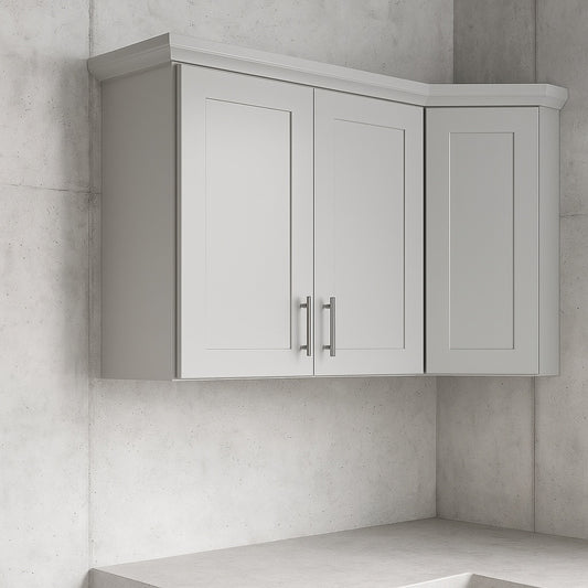 Avondale 27 in. W x 12 in. D x 30 in. H Ready to Assemble Plywood Shaker Wall Kitchen Cabinet in Dove Gray