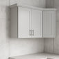 Avondale 27 in. W x 12 in. D x 30 in. H Ready to Assemble Plywood Shaker Wall Kitchen Cabinet in Dove Gray