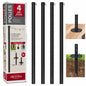 Excello Global Products Four 10 Ft String Light Poles